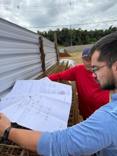 Medição de pontos hidráulicos em alvenaria